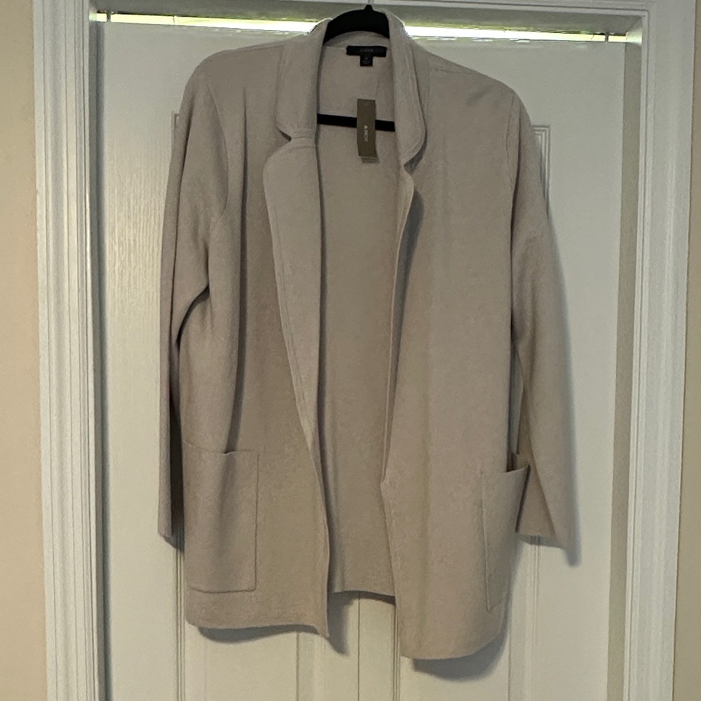 J crew knit sweater blazer